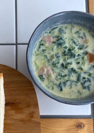 ほうれん草の豆乳スープ-レシピのメイン写真