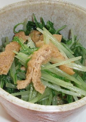 水菜と油揚げ＊からしあえ-レシピのメイン写真