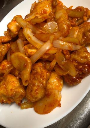簡単ヤンニョムチキン風トックも入れて-レシピのメイン写真