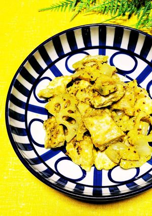 蓮根と柔らかチキンのスパイシーマヨソテー-レシピのメイン写真