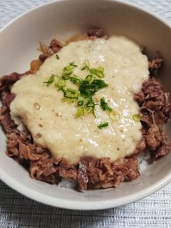 .*ꕤすき家風〜わさび山かけ牛丼ꕤ*.-レシピのメイン写真