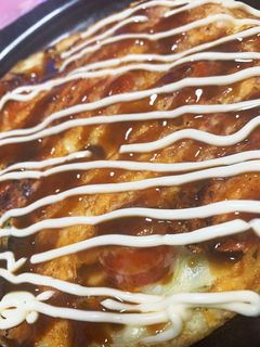 簡単☆タコ焼きの生地で作るピッツァ-レシピのメイン写真
