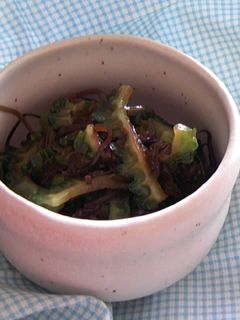 簡単♫♬ゴーヤと塩昆布のあえ物-レシピのメイン写真