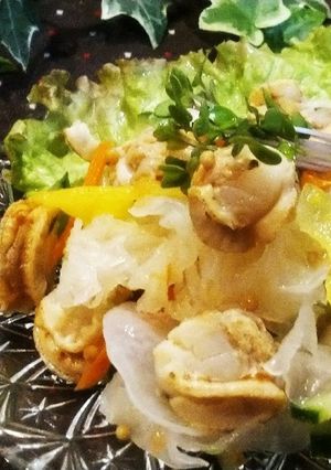 ベビーホタテと白キクラゲのサラダ♪-レシピのメイン写真