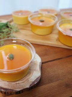 冷やして簡単♡卵なしで濃厚かぼちゃプリン-レシピのメイン写真