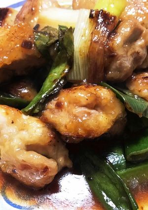 鶏モモと白ネギでニンニク焼き-レシピのメイン写真