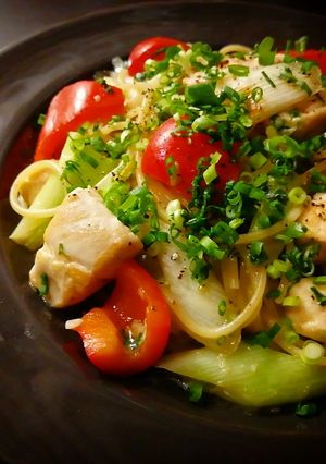 プロ直伝！鶏ササミのネギみそパスタ-レシピのメイン写真