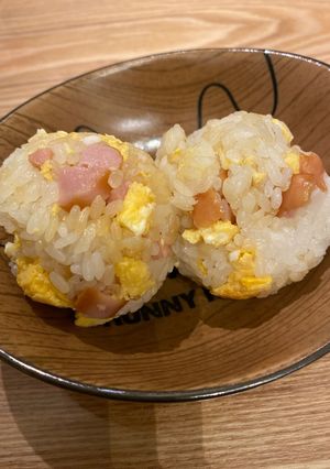 スパム風　おにぎり　子供も　残り物で-レシピのメイン写真