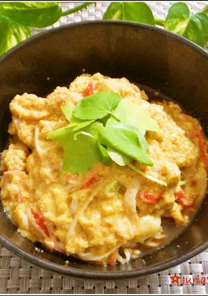 インスタント麺でゴマたっぷり卵とじ担々麺-レシピのメイン写真