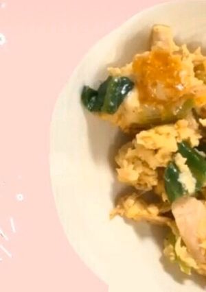 簡単✩ツナとチーズのスクランブルエッグ-レシピのメイン写真