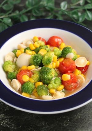 簡単！粒々野菜の白だし煮-レシピのメイン写真