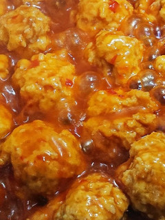 おからパウダー鶏肉団子のチリソース煮込み-レシピのメイン写真