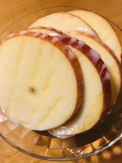輪切りリンゴ●練乳トッピング-レシピのメイン写真