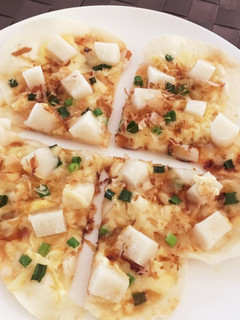 餃子の皮とお餅でつくる和風ピザ-レシピのメイン写真