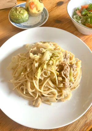 キャベツのクリームパスタ-レシピのメイン写真