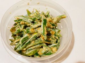 ジャンボインゲン　味噌マヨ　ごま和え-レシピのメイン写真