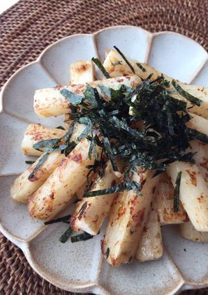 香ばし大和芋♪ガーリック醤油マヨソテー-レシピのメイン写真