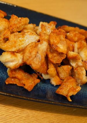 ズボラが作る ぱりぱり鶏皮せんべい-レシピのメイン写真