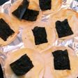 チーズと海苔の餃子の皮ピザ