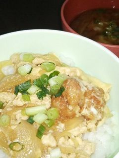 唐揚げリメイク親子丼-レシピのメイン写真