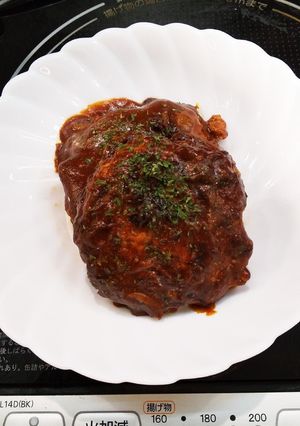 デミグラスハンバーグ。隠し味に味噌-レシピのメイン写真