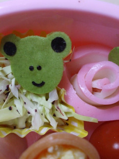 お弁当シートでカエルくん☆ キャラ弁-レシピのメイン写真
