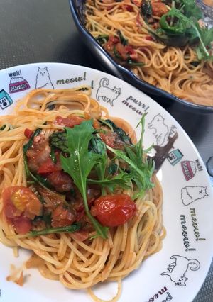 時短アンチョビトマトのパスタ-レシピのメイン写真