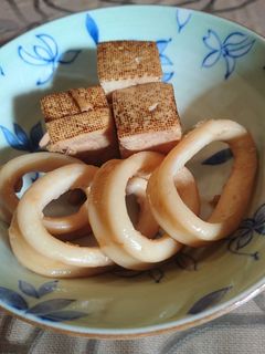 スルメイカと焼き豆腐の甘辛煮-レシピのメイン写真