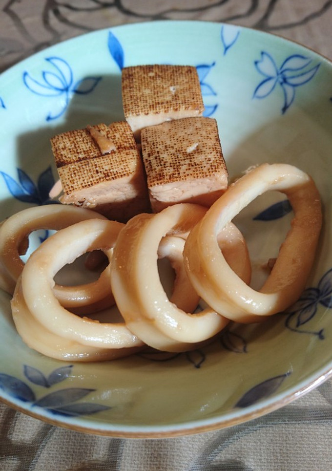 スルメイカと焼き豆腐の甘辛煮-レシピのメイン写真