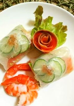 雛祭りパーティー生春巻き-レシピのメイン写真
