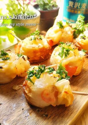 くるくる竹輪のオニオンマヨネーズ焼き♥️-レシピのメイン写真
