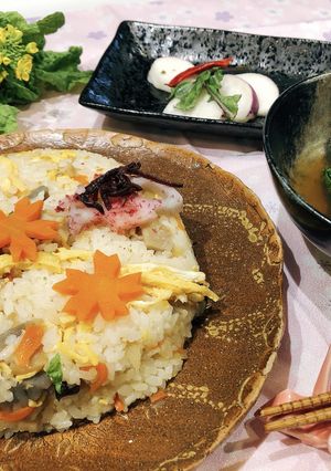 ひな祭り♪ちらし寿司とはまぐりのお吸い物-レシピのメイン写真