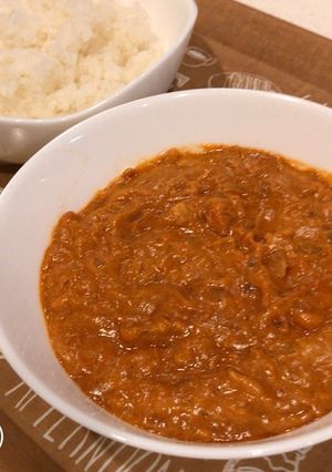 無水でルー使用で、バターシーチキンカレー-レシピのメイン写真