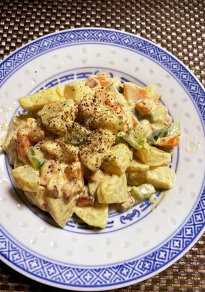 大人の 長芋の カレーポテトサラダ-レシピのメイン写真