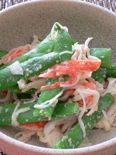 カニカマといんげんのごまマヨサラダ-レシピのメイン写真