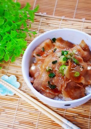 甘辛~ご飯がすすむ☆豚丼☆-レシピのメイン写真