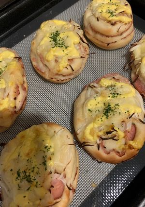 ハムチーズオニオンパン-レシピのメイン写真