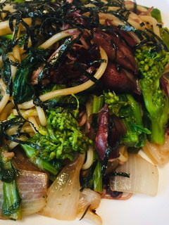 菜の花とほたるいかのさっぱり和風春パスタ-レシピのメイン写真