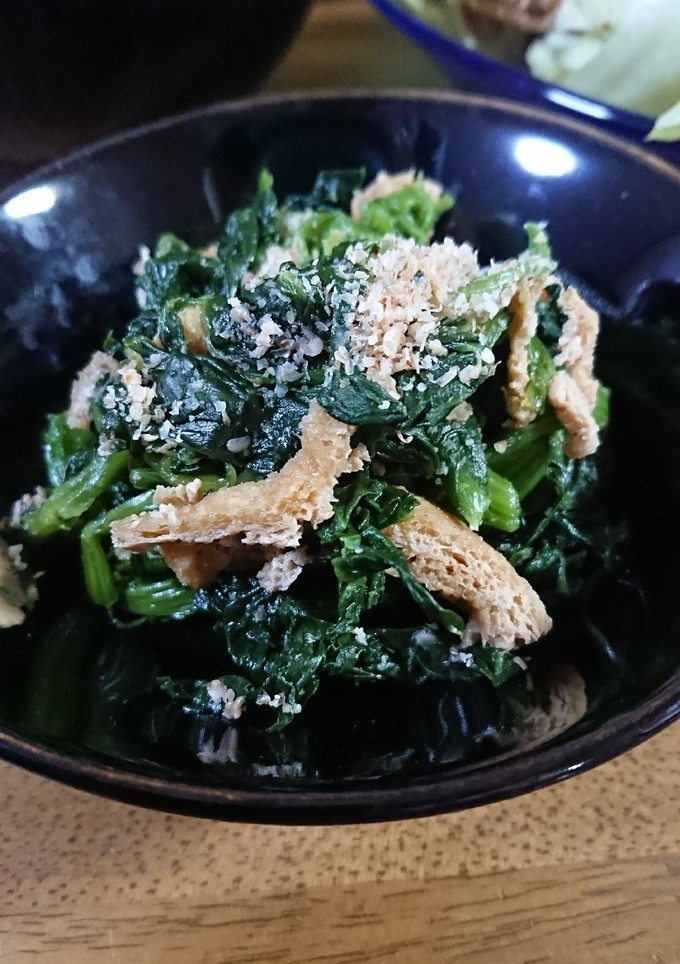 簡単☆ほうれん草と油揚げのごま和え-レシピのメイン写真