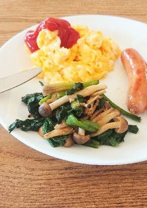 簡単☆ほうれん草としめじのマヨソテー-レシピのメイン写真