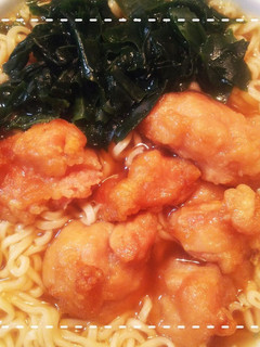 市販ラーメンと惣菜で!からあげラーメン-レシピのメイン写真