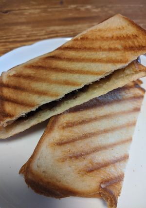 あんことバターのホットサンド-レシピのメイン写真