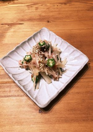 簡単！ヘルシー！ヤーコン×ツナの梅肉和え-レシピのメイン写真