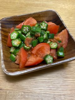 オクラとトマトのサッパリ梅サラダ-レシピのメイン写真