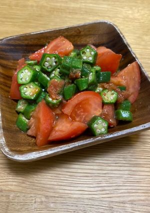 オクラとトマトのサッパリ梅サラダ-レシピのメイン写真