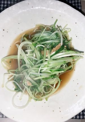 水菜のお揚げのさっと煮-レシピのメイン写真