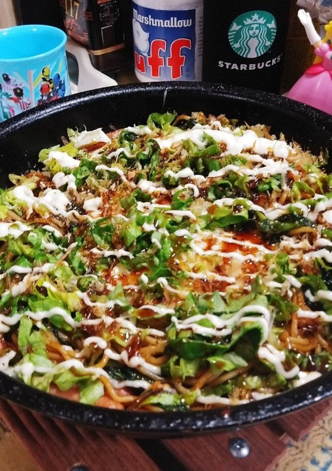 菜の花焼そば(簡単)-レシピのメイン写真