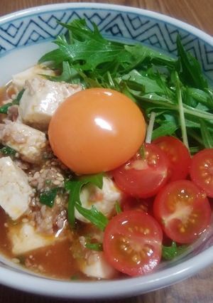 サッポロ一番ごま味ラーメン☆マーボー丼-レシピのメイン写真