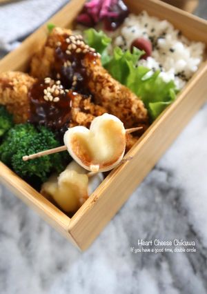 お弁当に！ハートのチーズちくわ-レシピのメイン写真