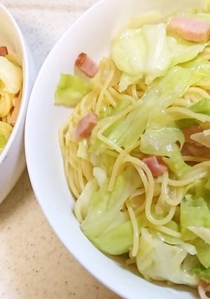 キャベツとにんにくのパスタ-レシピのメイン写真